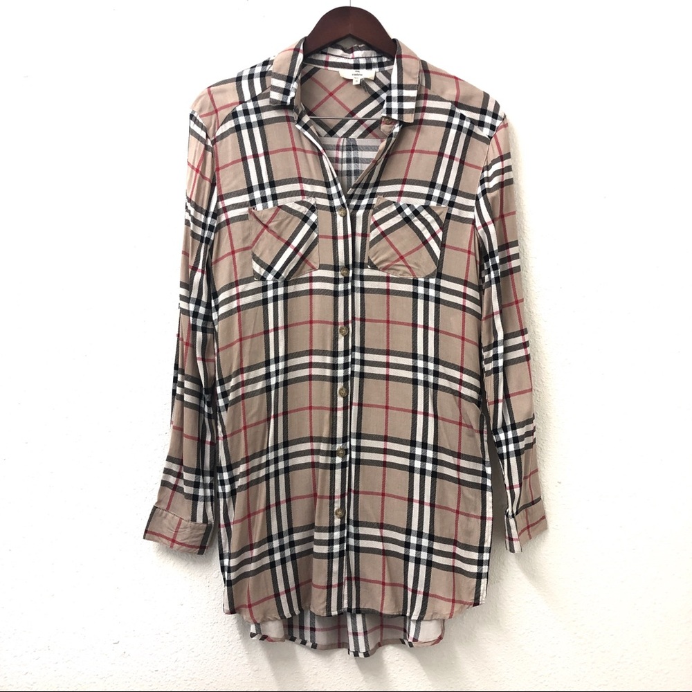 Plaid long sleeve shirt